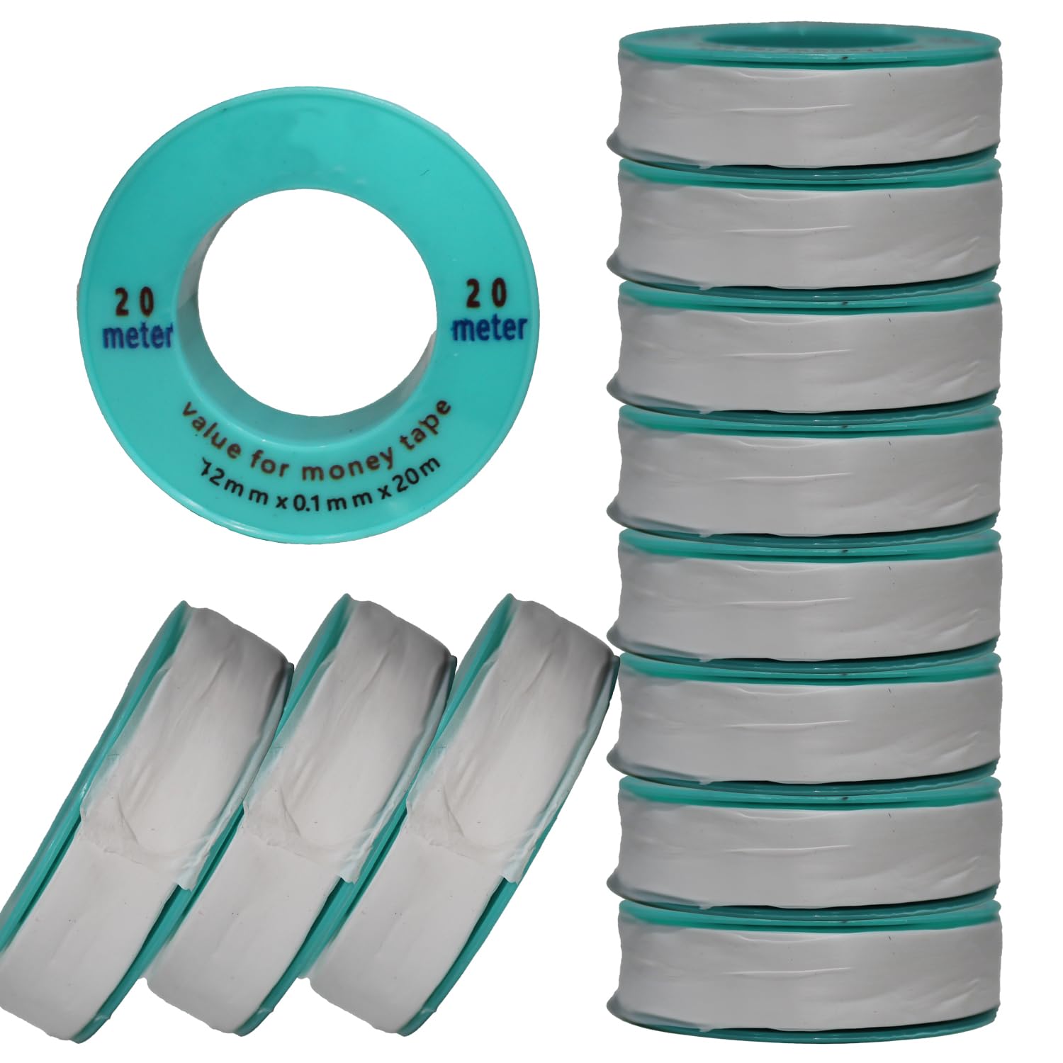 UPDESH PTFE Thread Seal Tape Plumber tape,Plumbing Pipe Sealing, Teflon Tape 12mm X 0.1MM X 20METER (Pack of 30) 1/2 Inch (B0D8BQ6BW9) Amazon Price History, Amazon Price Tracker