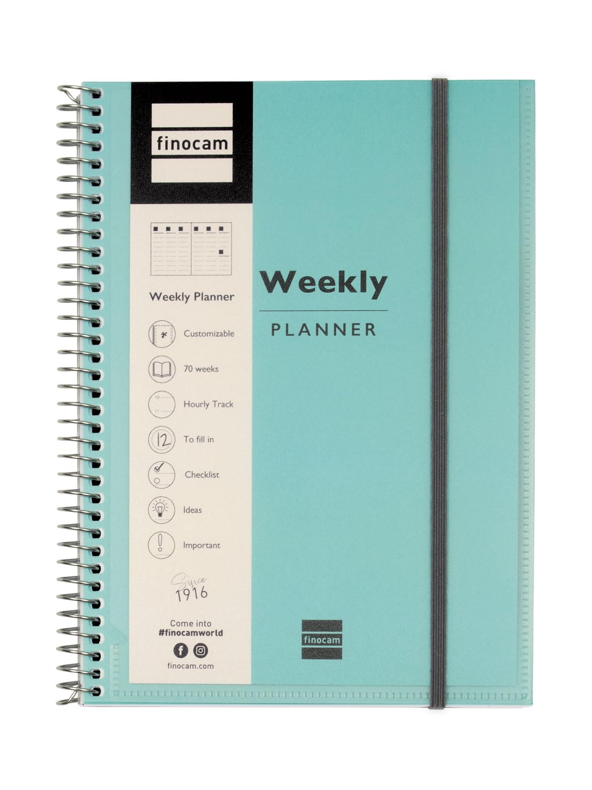 Finocam – MyTime Undated International Planner Vertical Week View