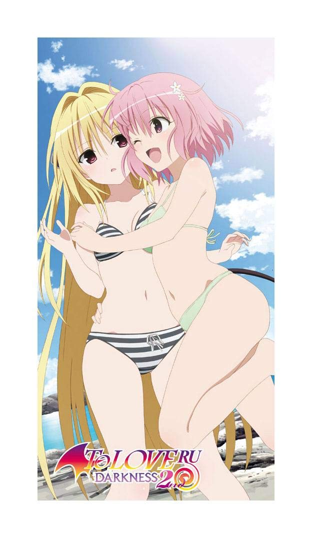 To Love Ru - Love Trouble - Yami & Momo - ręcznik kąpielowy XL 150 x 75 cm - oryginalny i licencjonowany