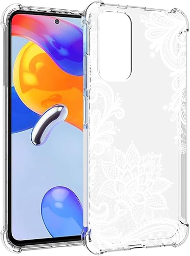 Miniatura 10 de Funda para Redmi Note 11 Pro 4GRedmi Note 11E Pro para niñas y mujeres, transparente floral, suave, flexible, TPU, funda protectora delgada para