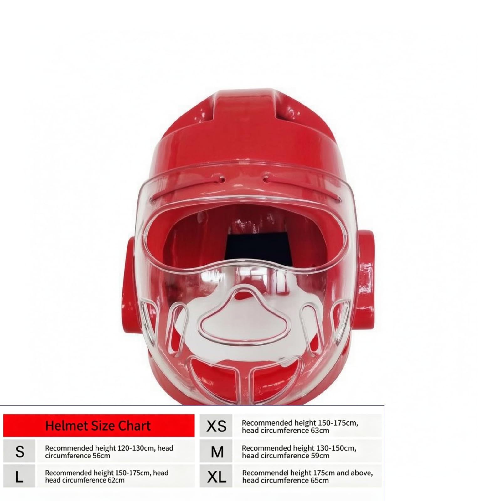 LOVIVER Casco con Cierre Ligero | Resisn, Casco con Máscara Facial, Profesional, Rojo, M
