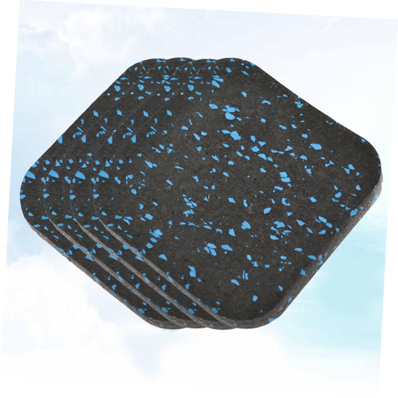 SUPVOX Thick Exercise Machine Mat 4pcs Vibration Reduction Pads Sound Insulation for Treadmill Diverse Applications
