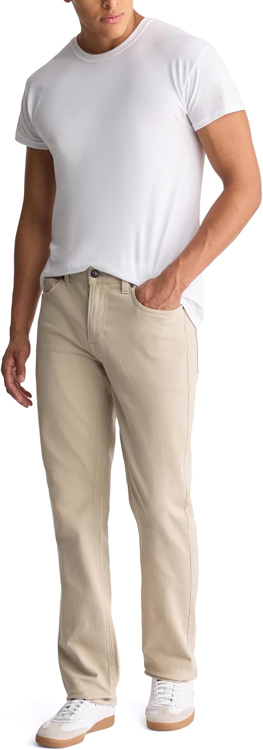 Buffalo David Bitton Mens Non-Denim Straight Leg Six French Terry Pants with Cotton Blend Stretch - Image 4