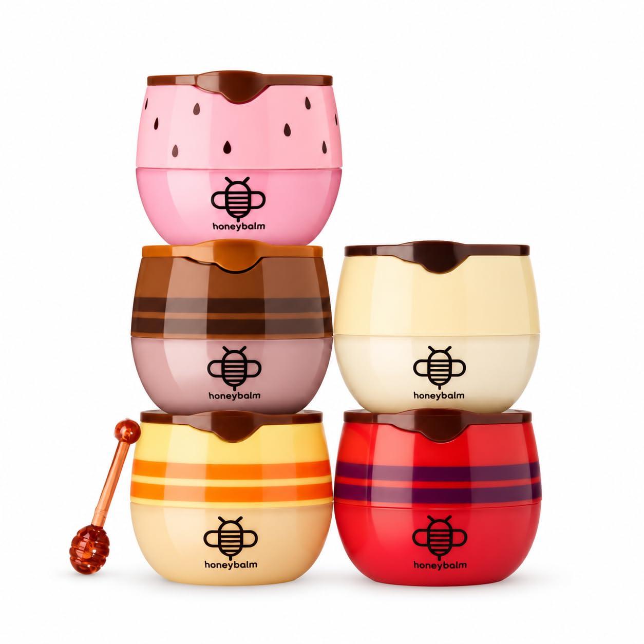 5 PCS Core Selection Lip Balm Set - With Applicator