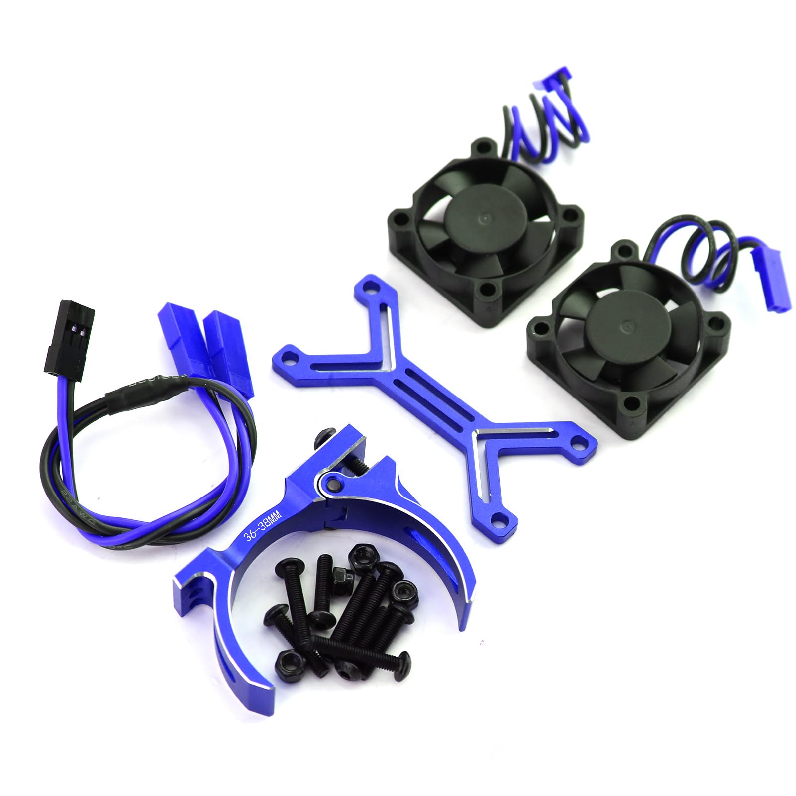 36mm OD Motor Heatsink Redcat Esc Fan DKKY High-Speed RC Cooling Fan  21000RPM For Traxxas Trx4 6 Axial Scx10 366970 Rc Motor Heat Sinks