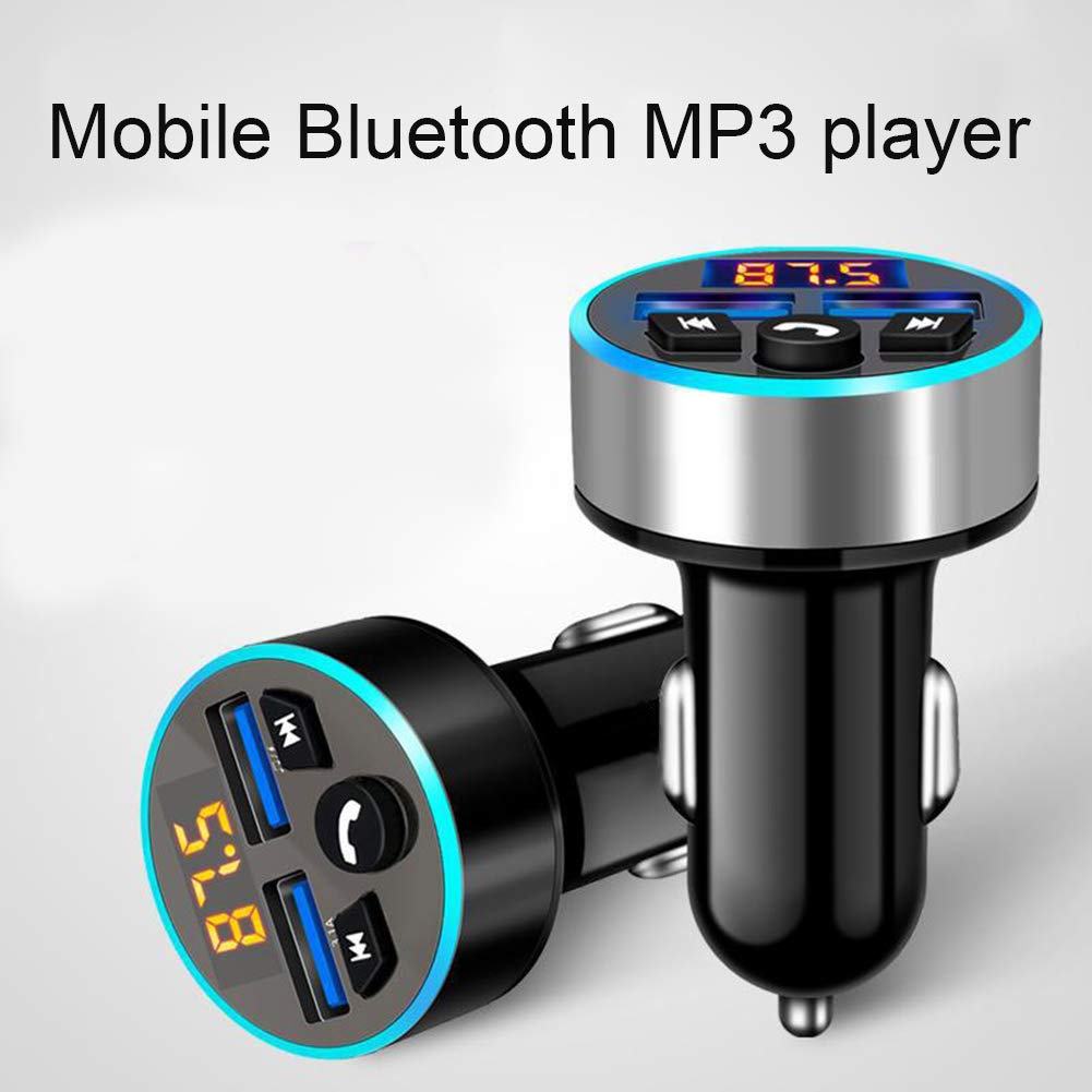Trasmettitore BLUETOOTH 5.3 FM MP3 USB-C Vivavoce AUTO Cellulare Caricabatterie