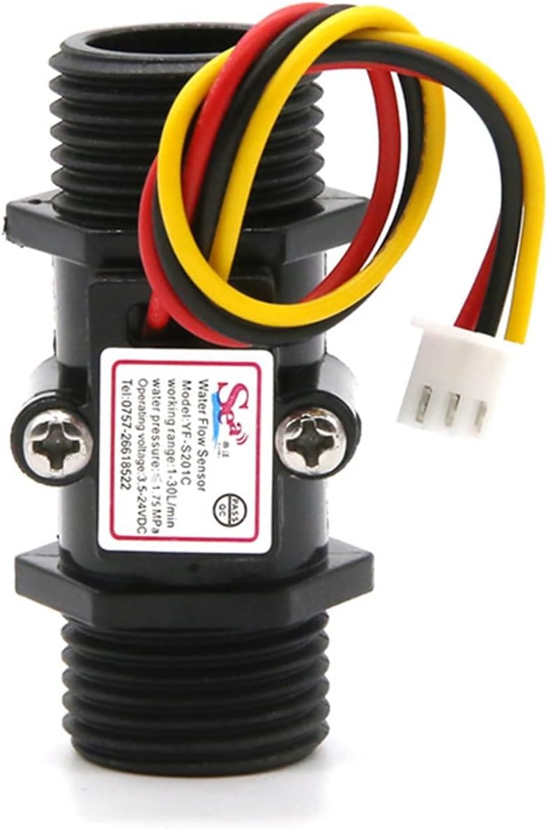 4-branch water flow sensor G1/2 water heater Hall flow meter DN15 turbine flow meter S201C