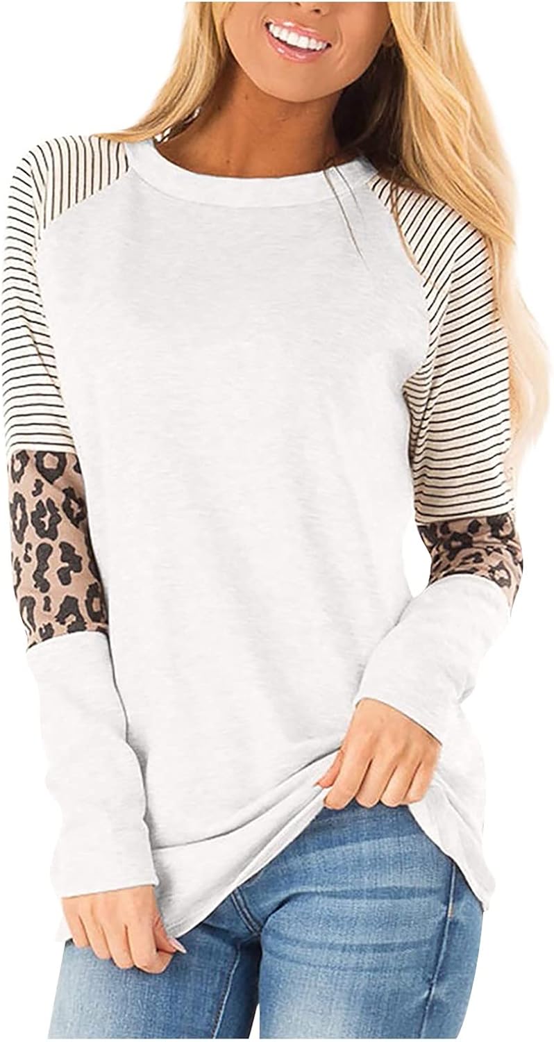 JJHAEVDY for Female Adjustable T-Shirt Round Club Loose Tops Painted Winter Hemd Soft Full Sleeve T-Shirt : Sports & Outdoors