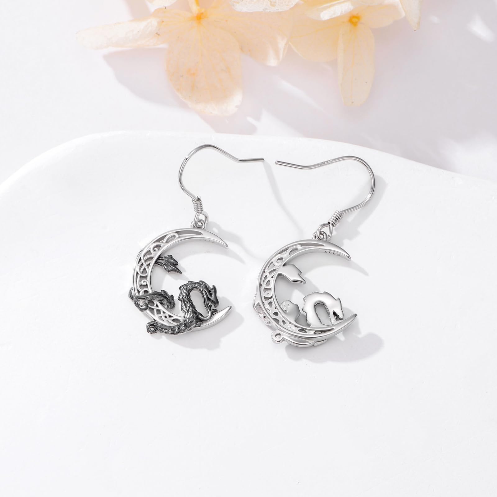 Tier Ohrringe Damen 925 Sterling Silber Fuchs/Hase/Koala/Schwein Creolen Ohrringe Huggie Kleine Kreolen Ohrringe Tier Schmuck Muttertags Geschenk für Frauen Mädchen Kinder