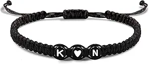 Initial Bracelets for Women Men's Bracelets Gifts for Girlfriend Boyfriend Letter Bracelets I Love You Gifts for Her Him Best Friend Birthday Gift Christmas Jewelry