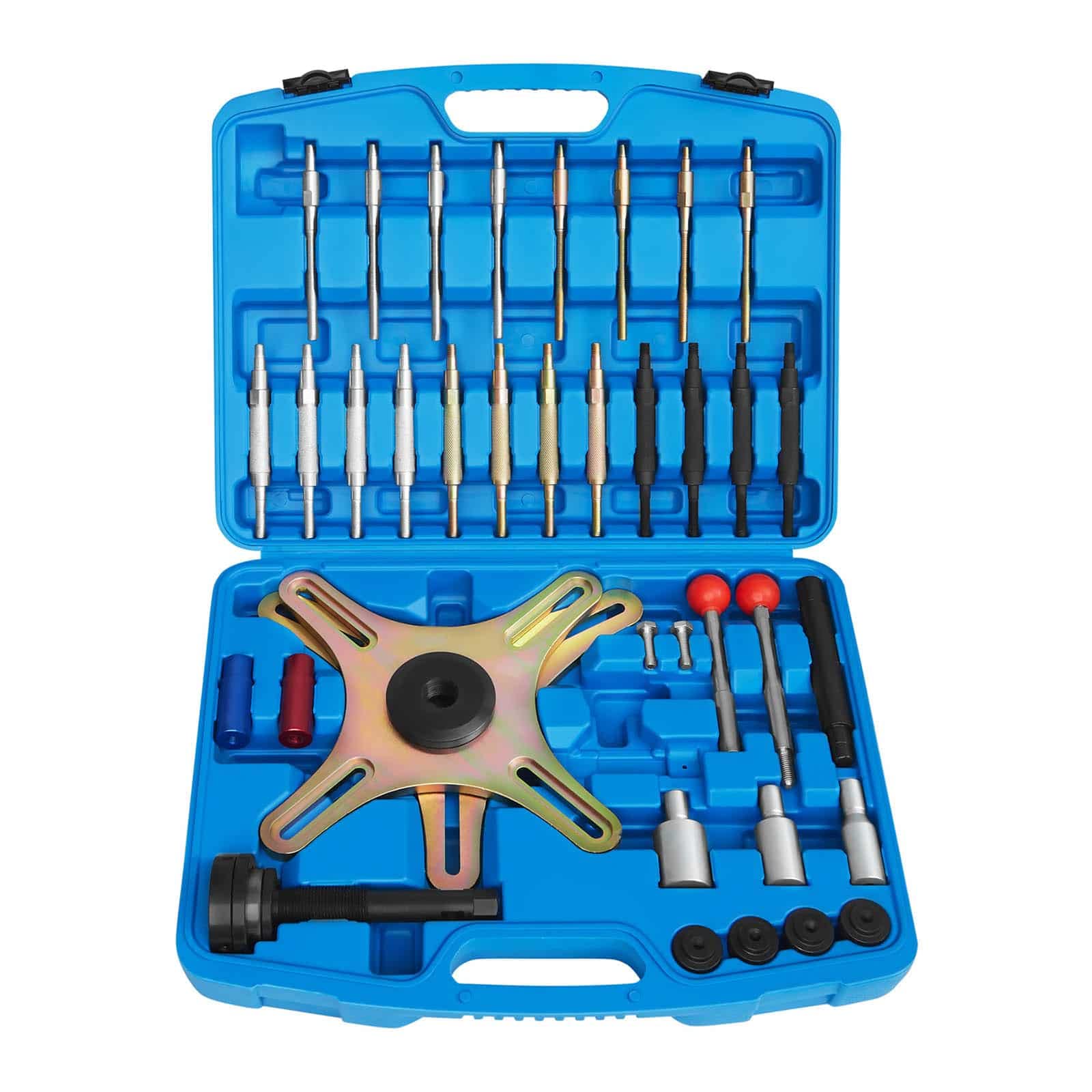 MSW MSW-SAC34.2 Coffret D'Outils pour Embrayage À Compensation Automatique Sac Kit Centreur (Jeu de 48 Outils, Mallette comprise, Acier)