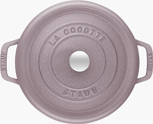 Image of STAUB Cast Iron 5.5-qt Round Cocotte - Lilac