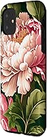 Vista 8 de Funda para iPhone 11 Pro Max con diseño de flores de peonía rosa