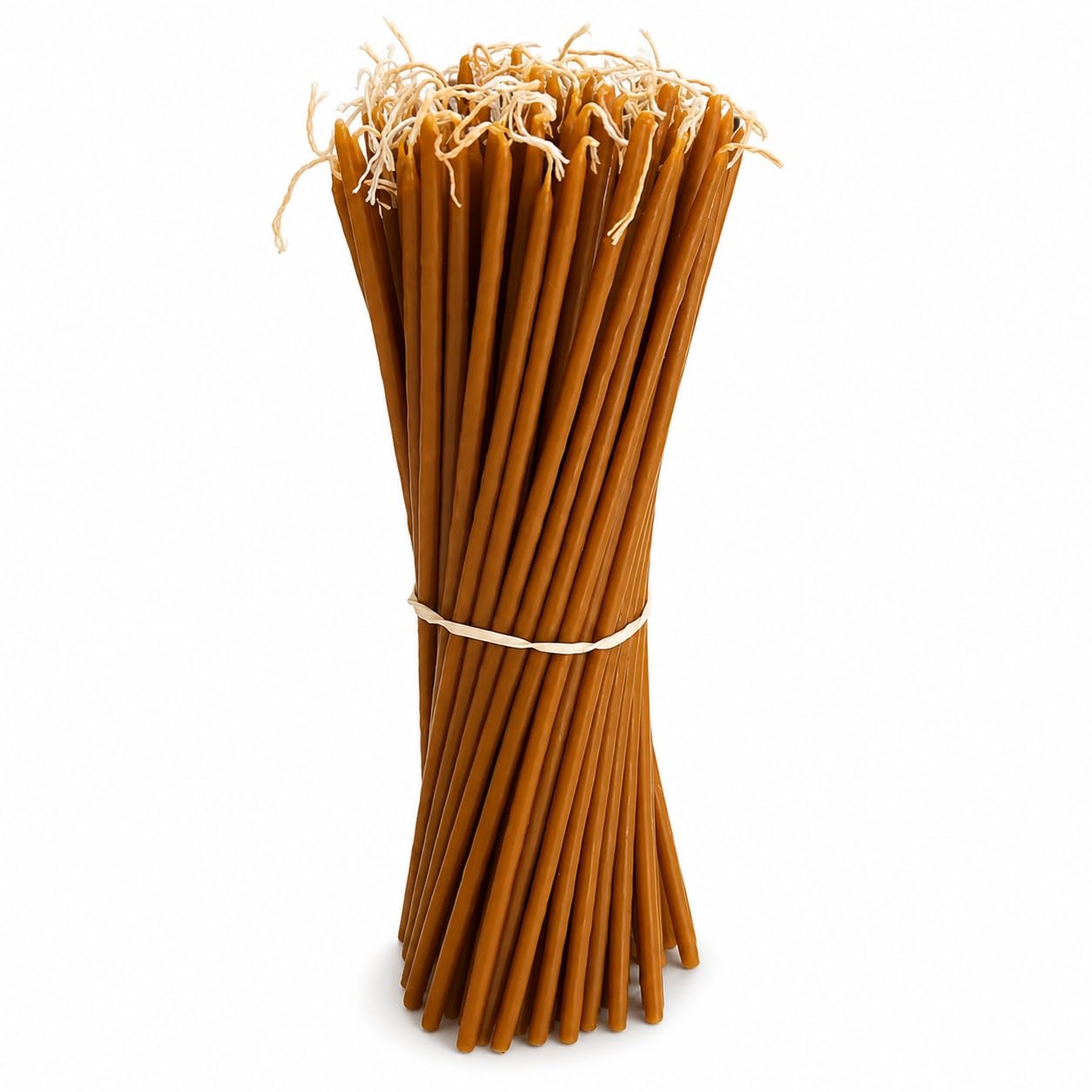 Lot de 100 bougies parfumées au miel de qualité église – Bougies traditionnelles sans fumée à combustion longue durée pour autel, prière, méditation, rituels de la Terre Sainte Bethléem