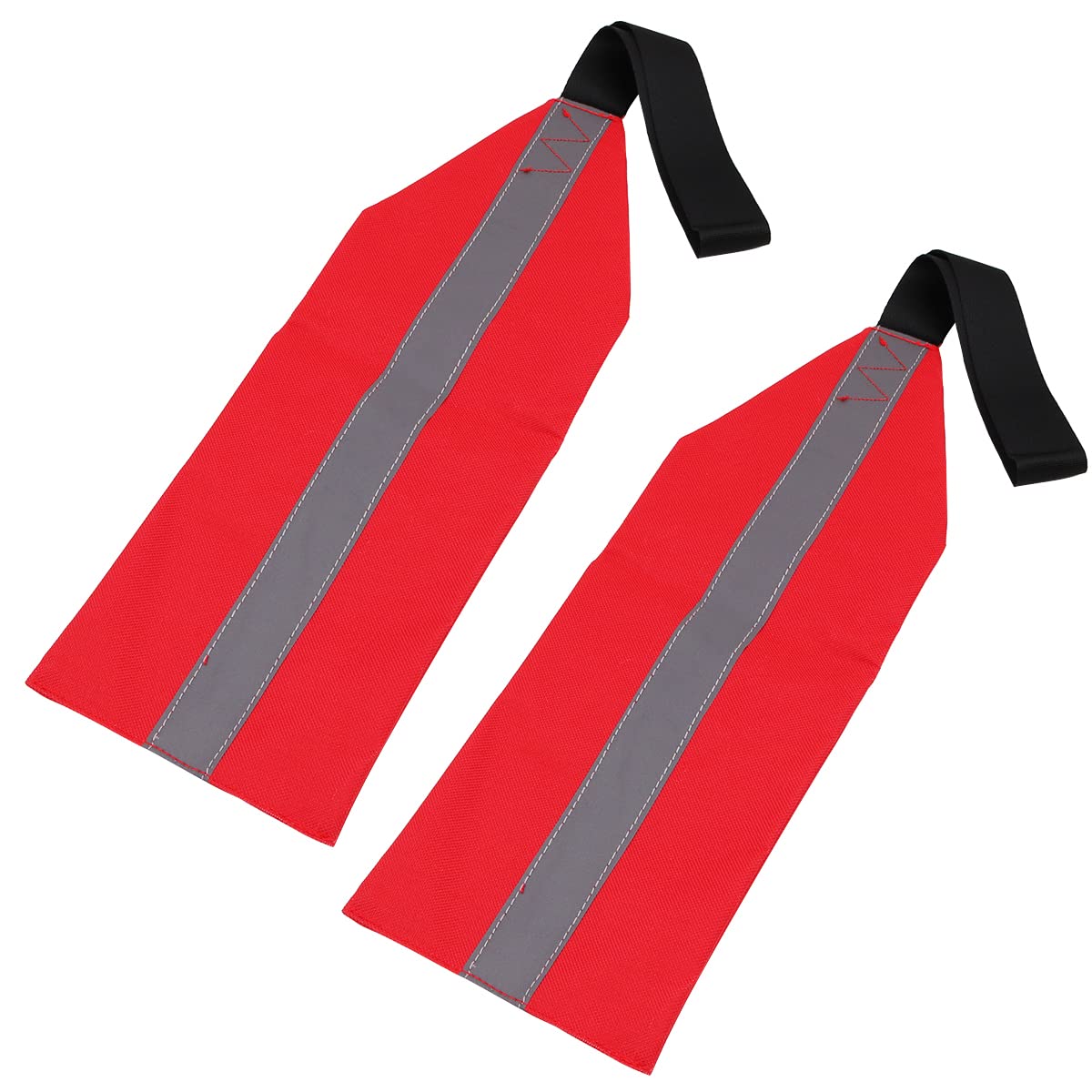 Wangcl Red 2 Pieces Safety Travel Flag For Kayak Canoe Safety Flag For Reflective Kayak Canoes Towing Warning Flag Safety Accessories Flag Sign Kit