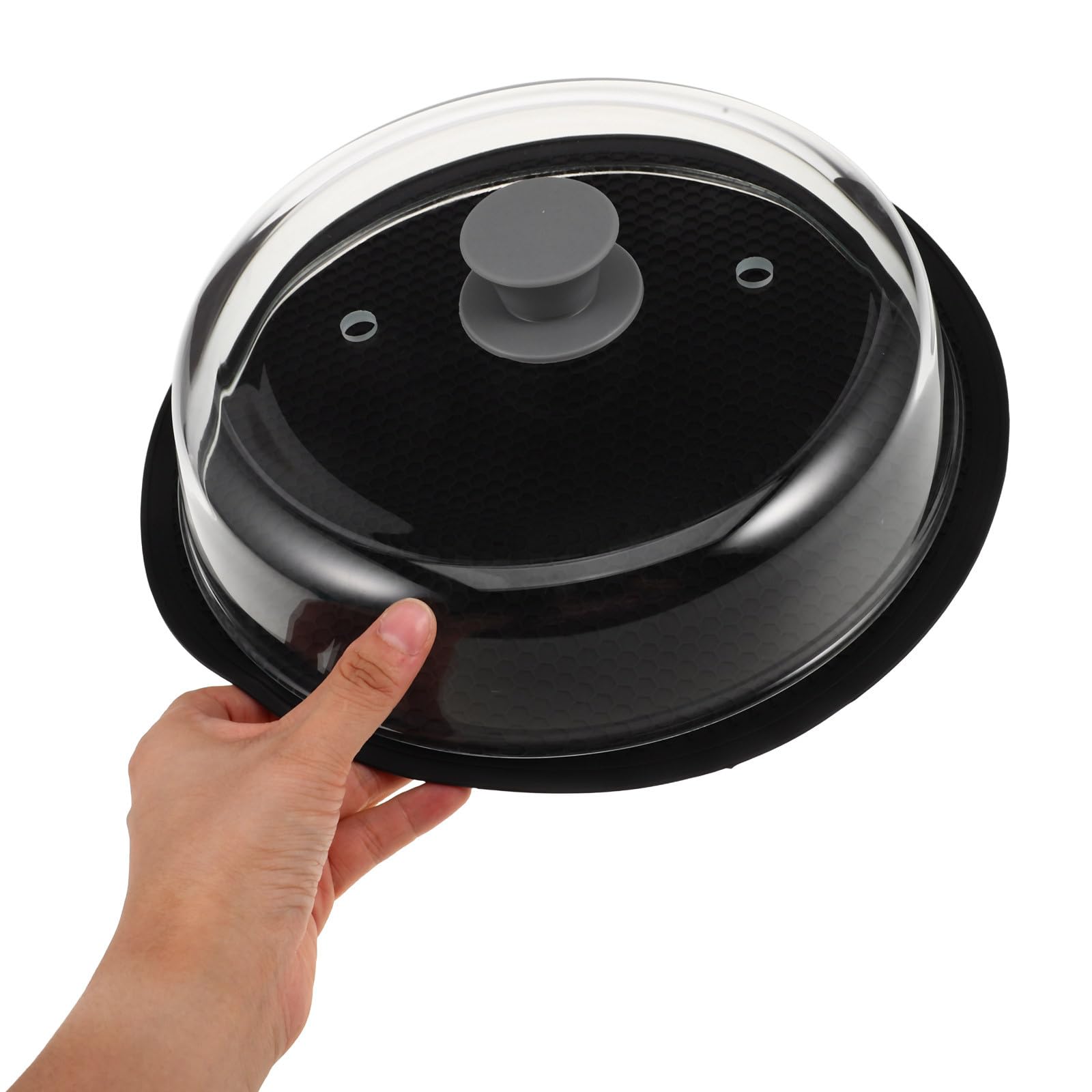 OUNONA Couvercle en verre pour micro-ondes et dessous de plat pour