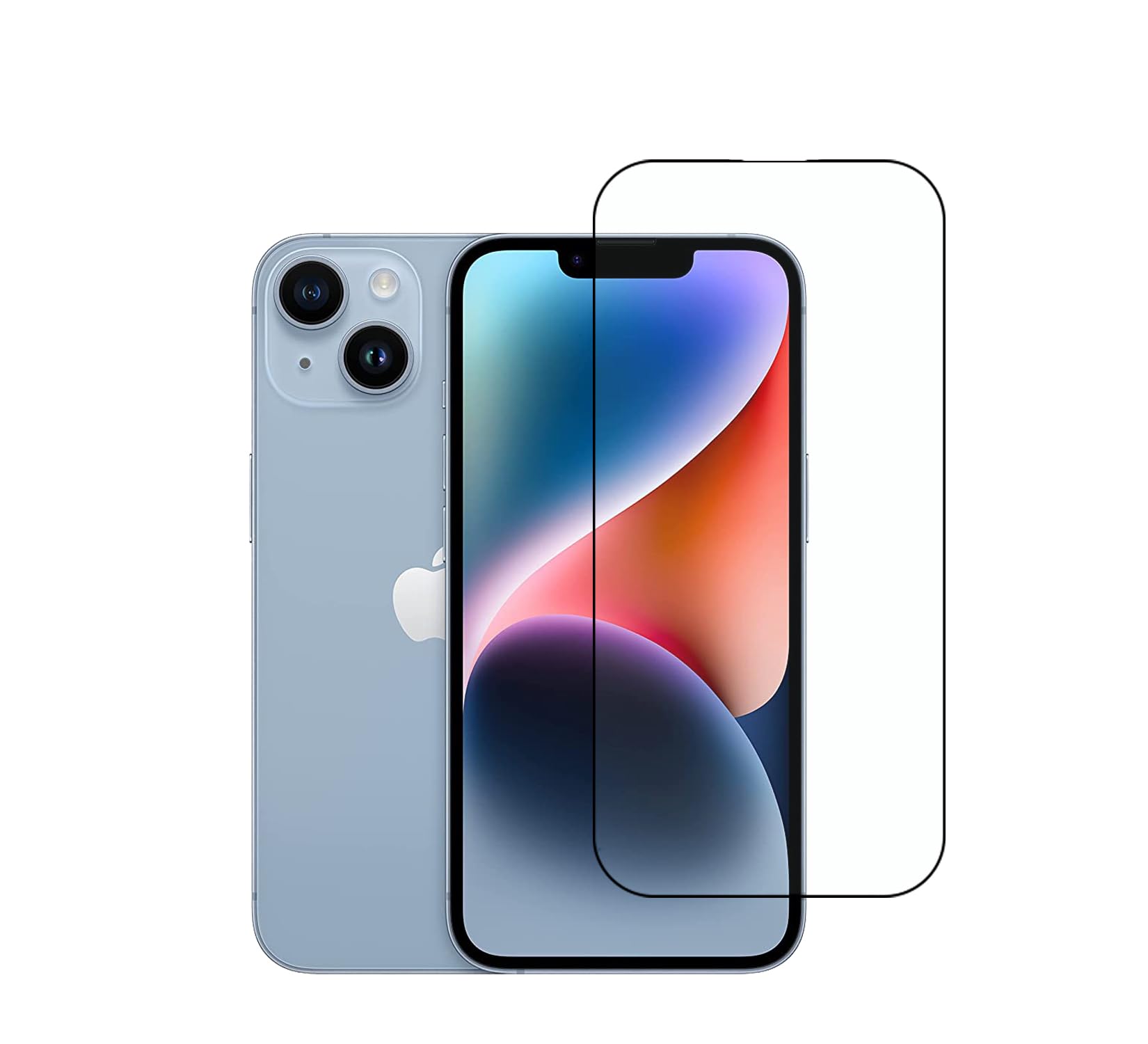 CEDO Tempered Glass for iPhone 14 | Screen Protector Full HD Quality Tempered Glass Anti-Scratch Edge to Edge Coverage with Easy Installation Kit (Black)