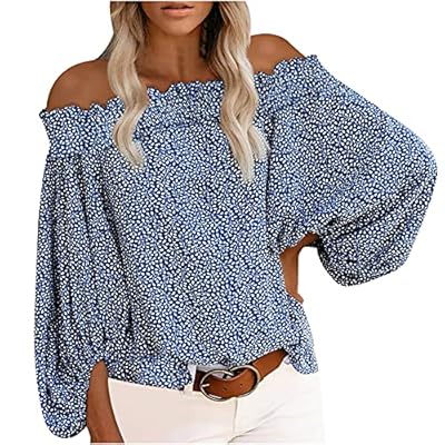 Langarm Tunika Damen Schulterfrei