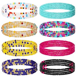 Honsny Taillenperlen 8er-Set Körperketten