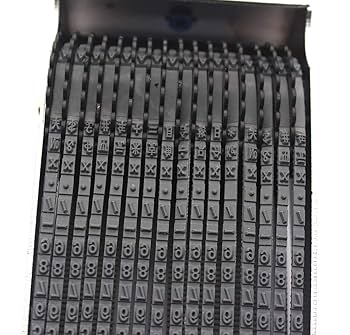 Amazon.co.jp: zeng ナンバリング スタンプ，16桁ゴムローリング