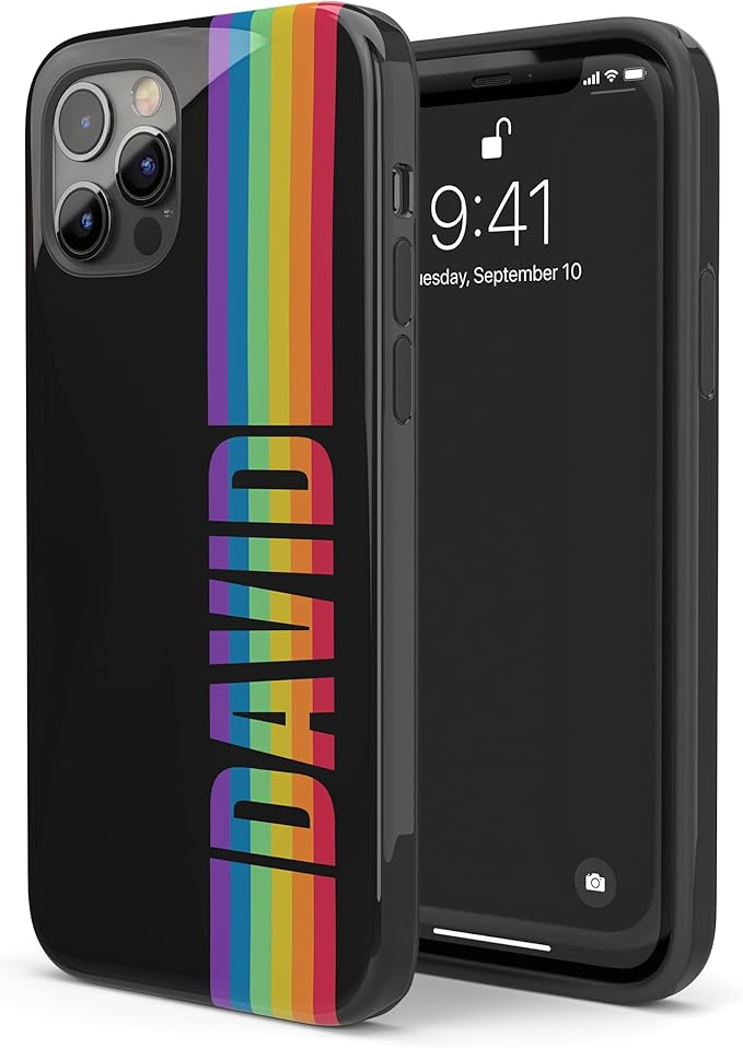 Fallece Rebecca Heineman: pionera trans y precursora de la industria de los videojuegos, campeona de Space Invaders, se activa GoFundMe para ayudar a su familia en los preparativos finales 6 61YvwOcQPES. AC SX679 Custom Name LGBTQ Pride Rainbow Phone Case, Personalized Case, Compatible with iPhone 17 Air, 16 Pro Max, 15 Plus, 14, 13 Mini, 12, 11, X/XS Max, XR, 7/8