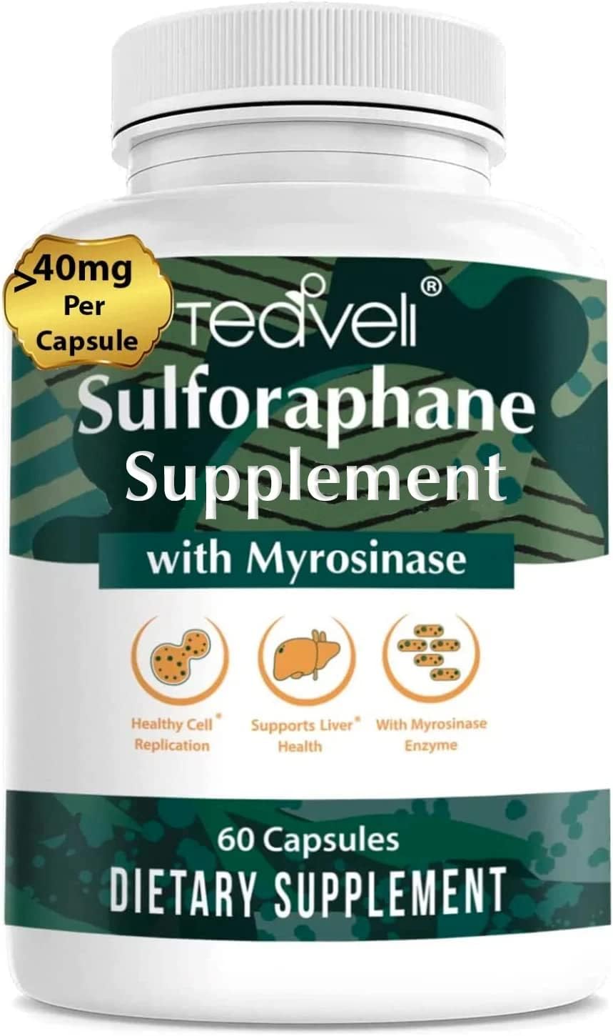 Teaveli Sulforaphane Supplement with Myrosinase from