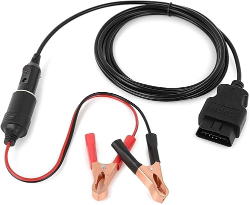 Miniatura 3 de Jtron OBD II - Cable de alimentación de emergencia para vehículo ECU, cable de diagnóstico para automóvil, ahorro de memoria (9.8 ft) con clip de