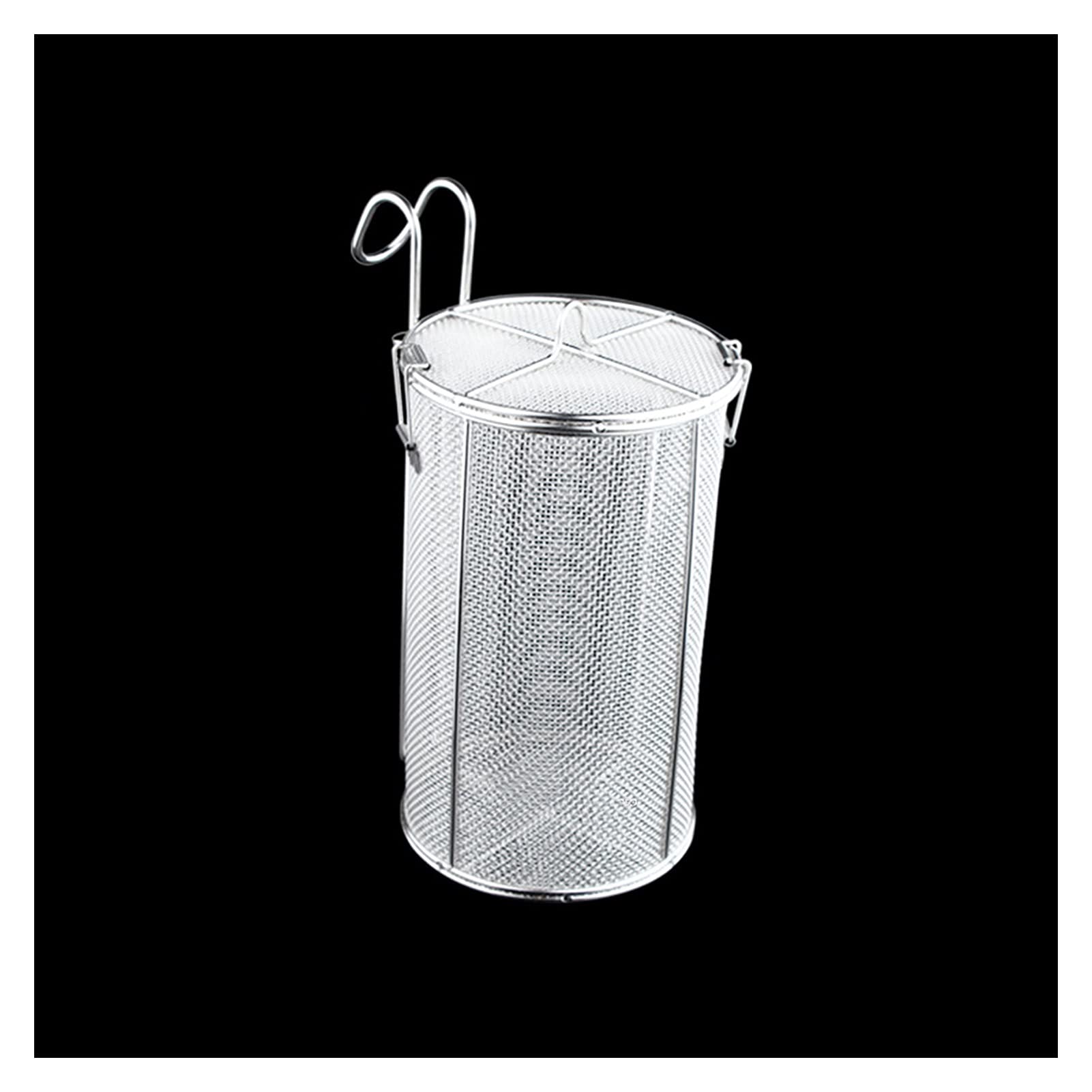 FYIYIEW chip pan basket, Fry Serving Baskets Stainless Steel Basket Round Strainer French Fries