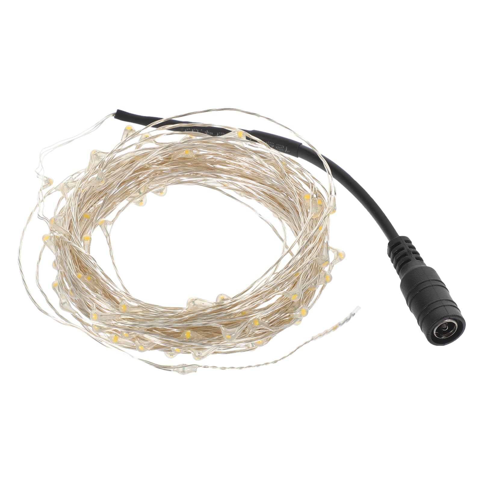 Cabilock Fairy Lights Plug in - DC 12V 10M Copper Wire String Lights for Indoor Outdoor Lighting Warm White for Weddings, Christmas, Bedroom, Patio & Party