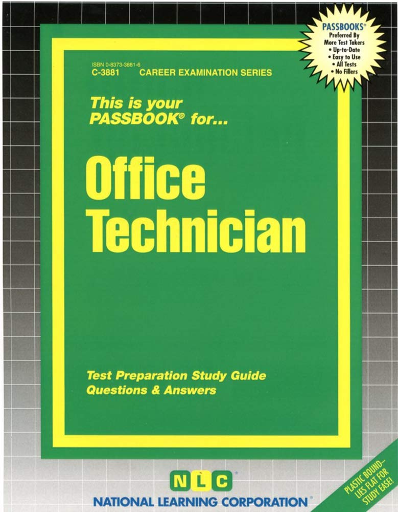 Office Technician: Test Preparation Study Guide, Questions & Answers: Passbooks Study Guide (Career Examination)