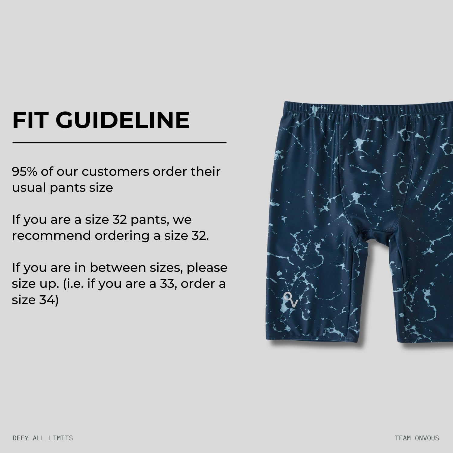 Onvous Swim Jammers for Men | Men's Athletic Swimwear Jammer | Mens Jammer for Swimming | Mens Swim Jammers Size 28-38