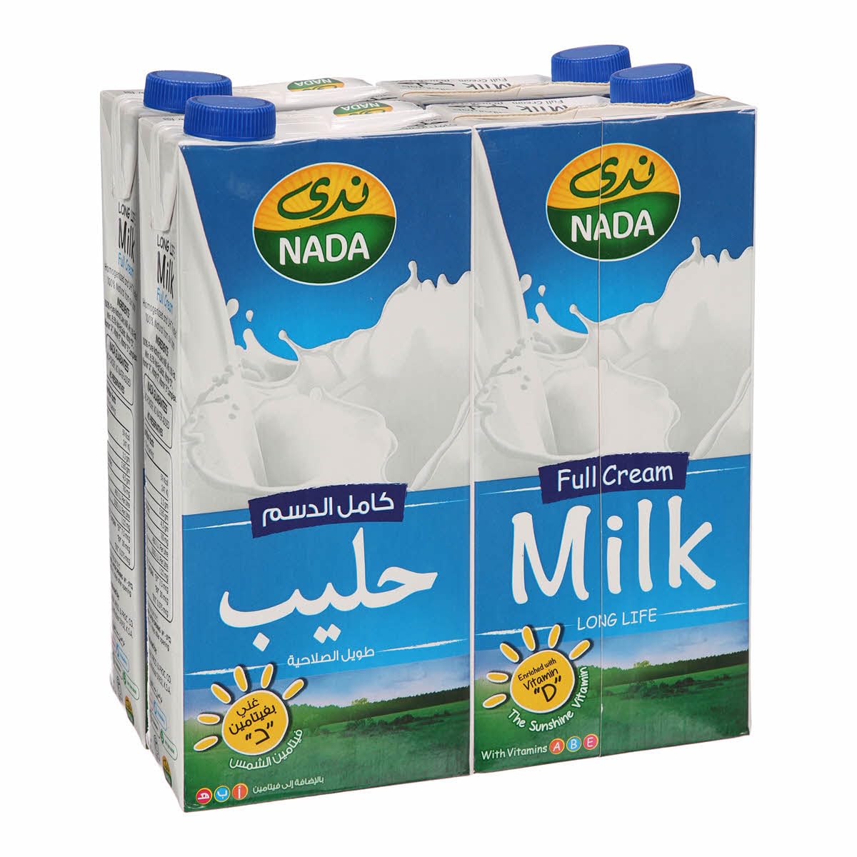 Nada Long Life Full Cream Milk 1Litre x 4 Pieces