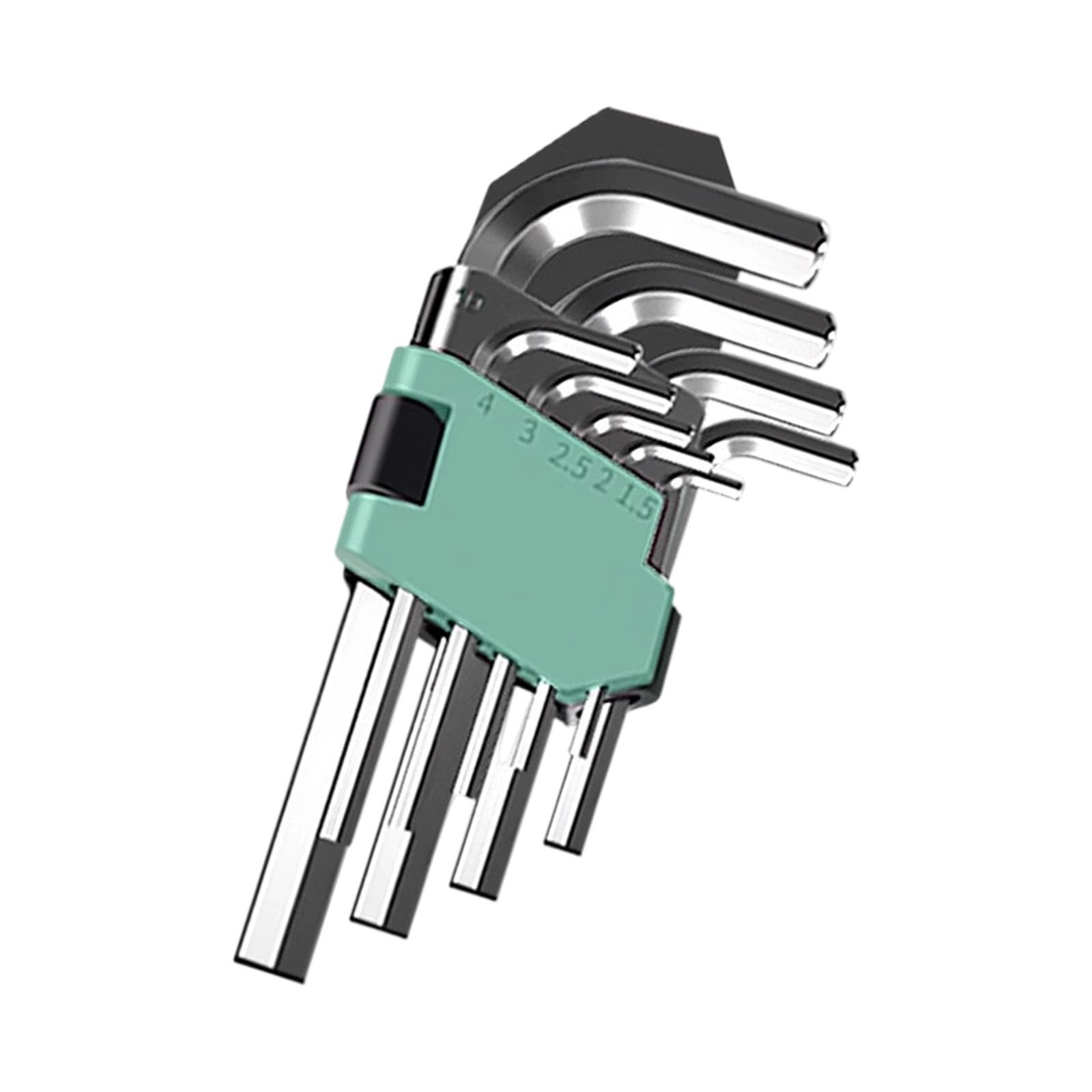 Hsioluted 5/9 Piece L Type Wrench Set Steel Hexagonal Tool L Type Wrench for Automotive Repair and DIYer Maintenance Hexagonal Set