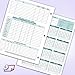NextDayLabels 2026 Employee Attendance Work Record Tracker Calendar Cards- 8 ½ X 11