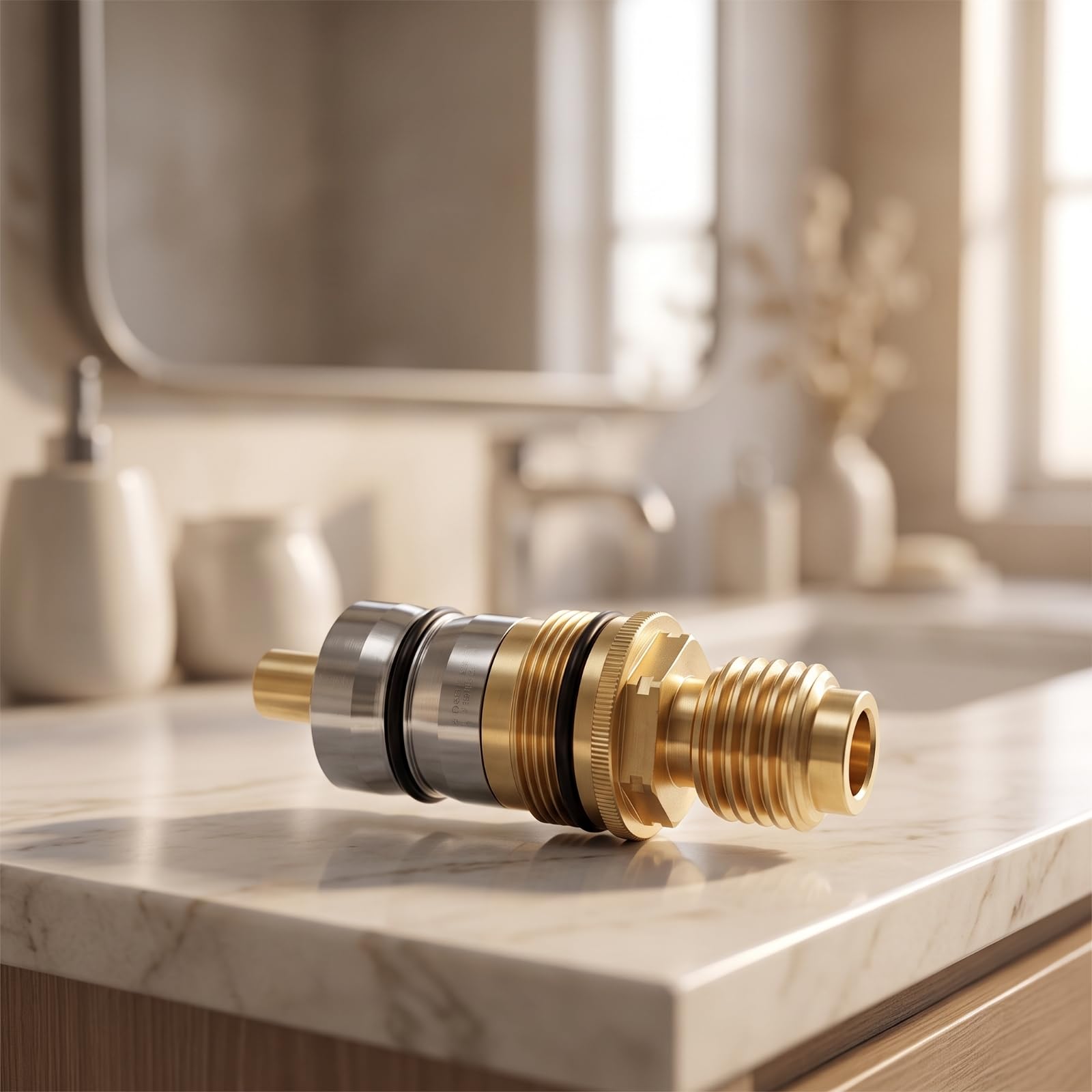 predolo Cartuccia per Rubinetto rmostatico Struttura in Ottone ceramica, Cartuccia rmostatica, Facile Instzione, per Bagno, Del da