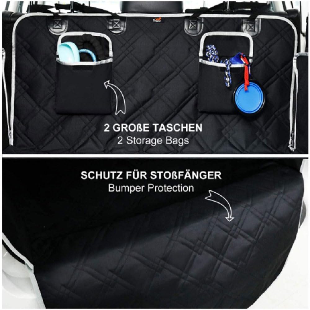 Telo Auto per Cani per Jeep Grand Cherokee Compass Commander Grand Commander,Auto Baule Tappeto Copribaule Telo Macchina Cane Tappetini Bagagliaio Protezione