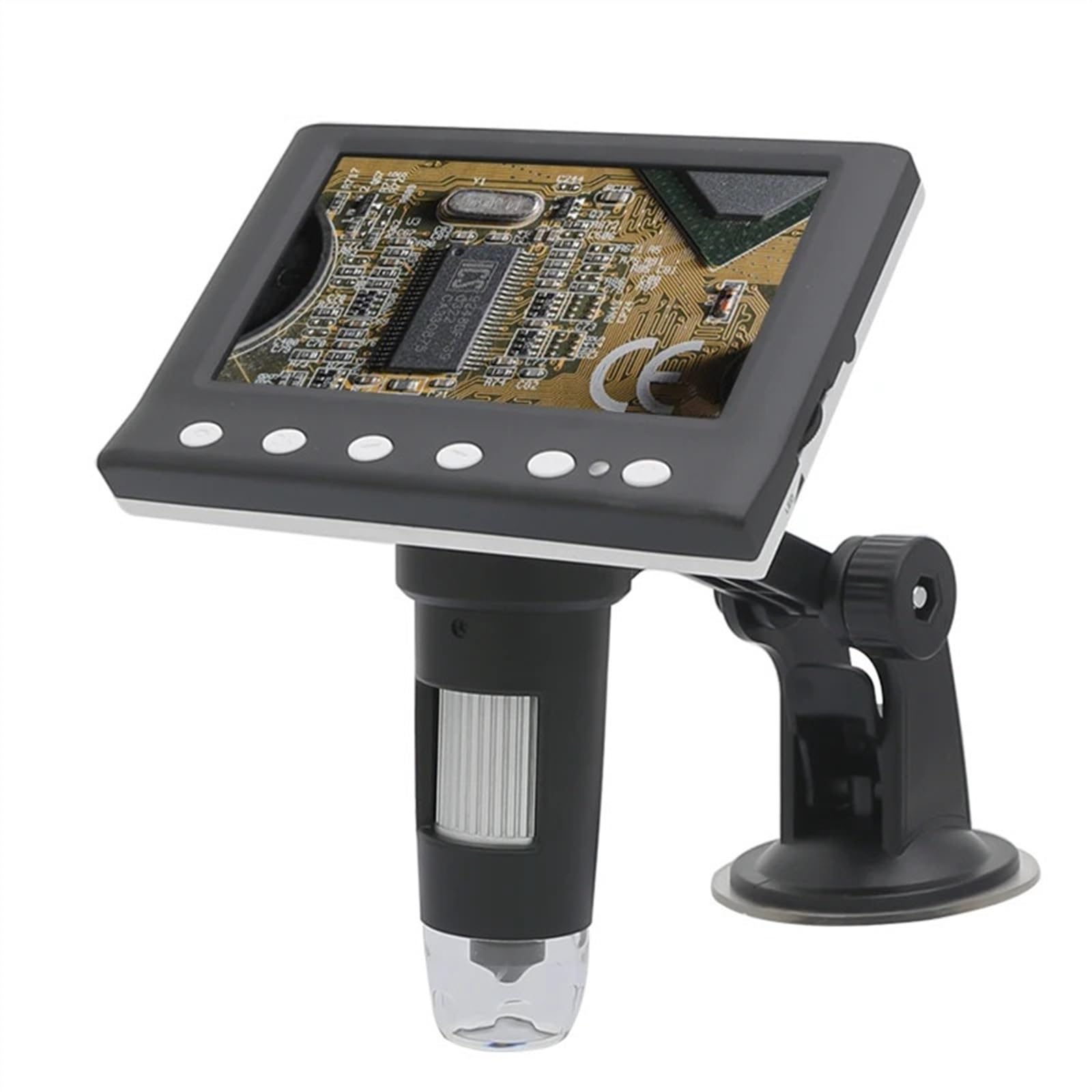 4,3-calowy cyfrowy mikroskop LCD USB 1000X przemysłowy mikroskop elektroniczny 8 diod LED do inspekcji PCB wykrywanie antycznych monet