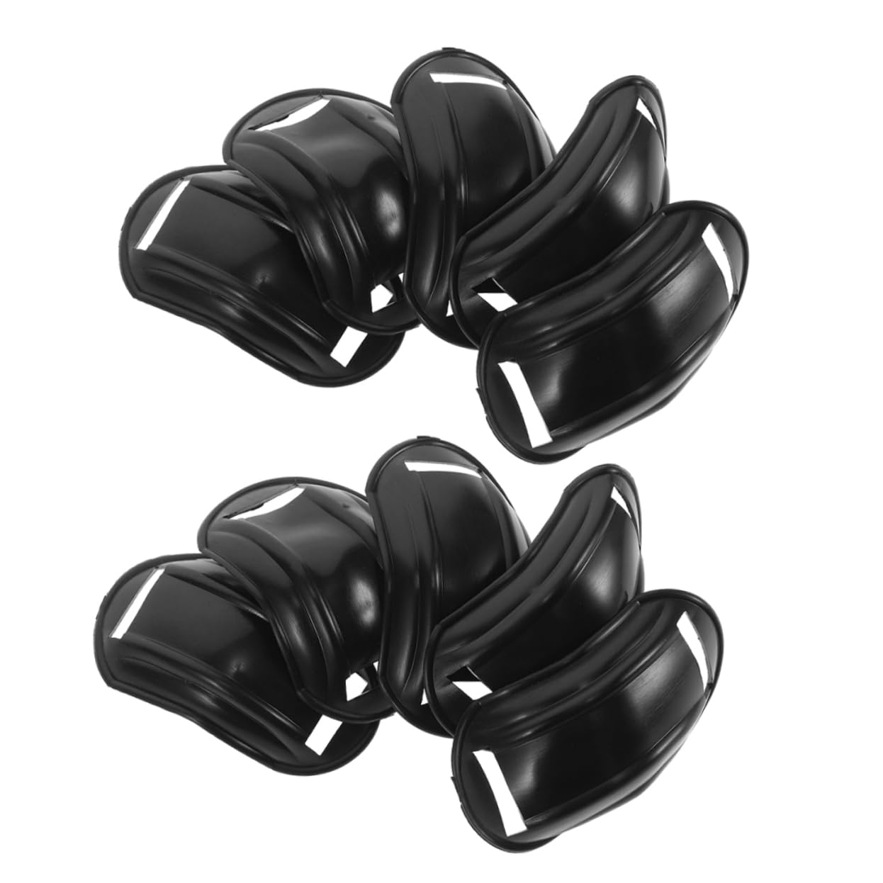 STOBAZA Bike Helmet Chin Pads 10pcs Plastic Chin Rests Comfortable Padding Universal Fit for Motorcycle Bike Ski Helmets