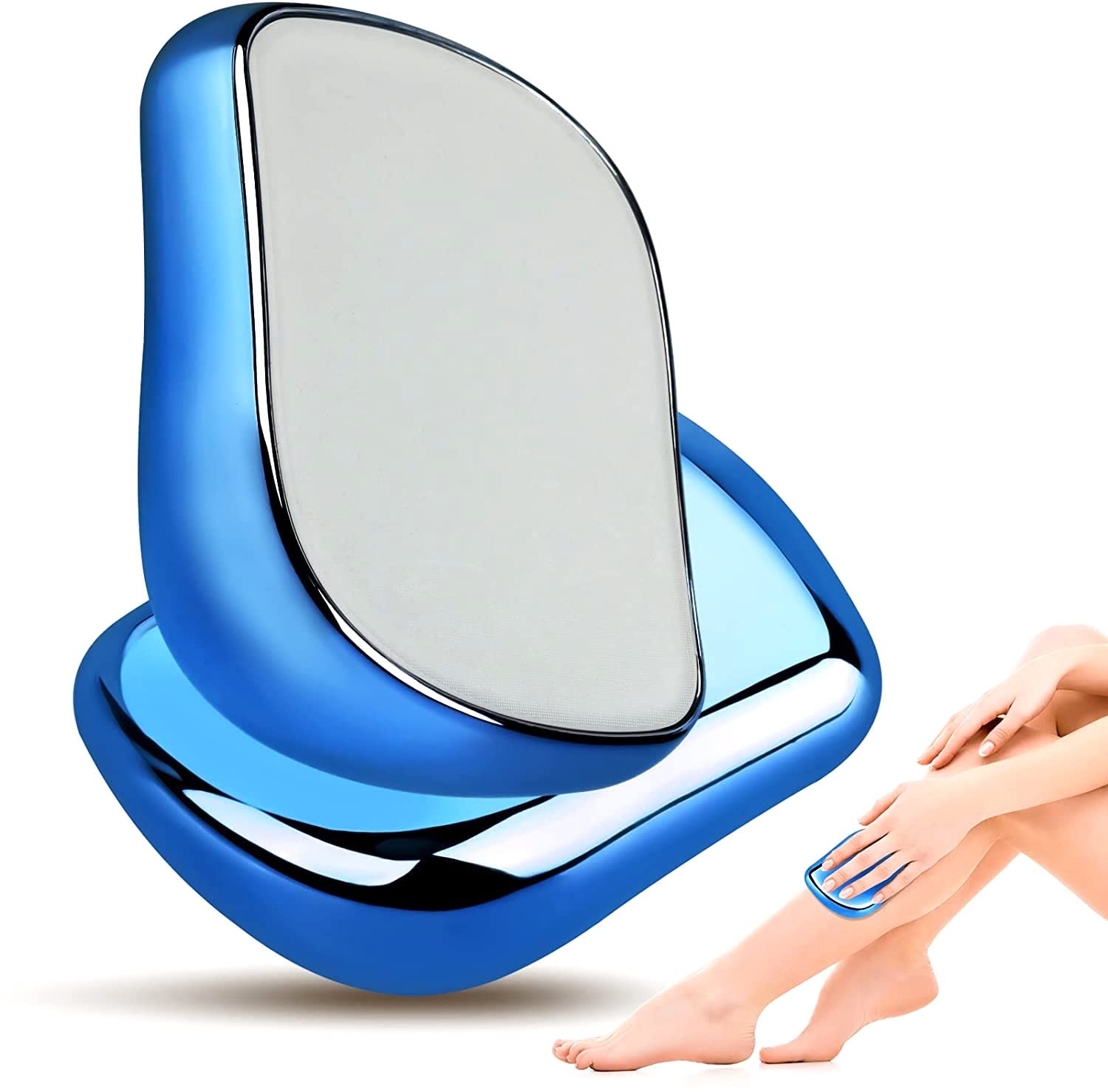 Xaydi Crystal Hair Eraser UK│Crystal Hair Remover │Hair Removal Epilator Device with Nano-Crystalline│Women Painless Body, Arm, Leg Hair Removal Stone│Ladies, Men,Razor Alternative Magic Shaver│