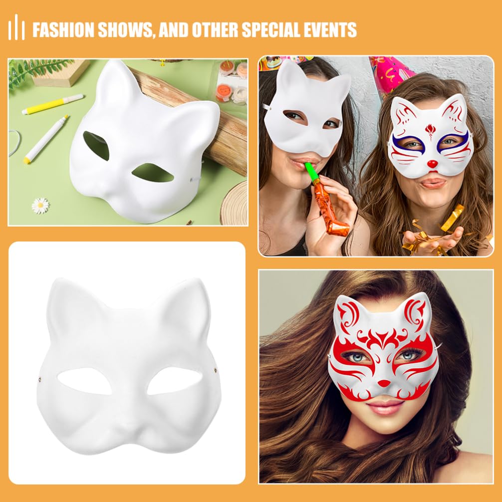 Cabilock 24pezzi Maschere Bianche Vuote Per Da Maschere Per Cosplay e Feste Per Halloween e Decorazioni Personalizzate