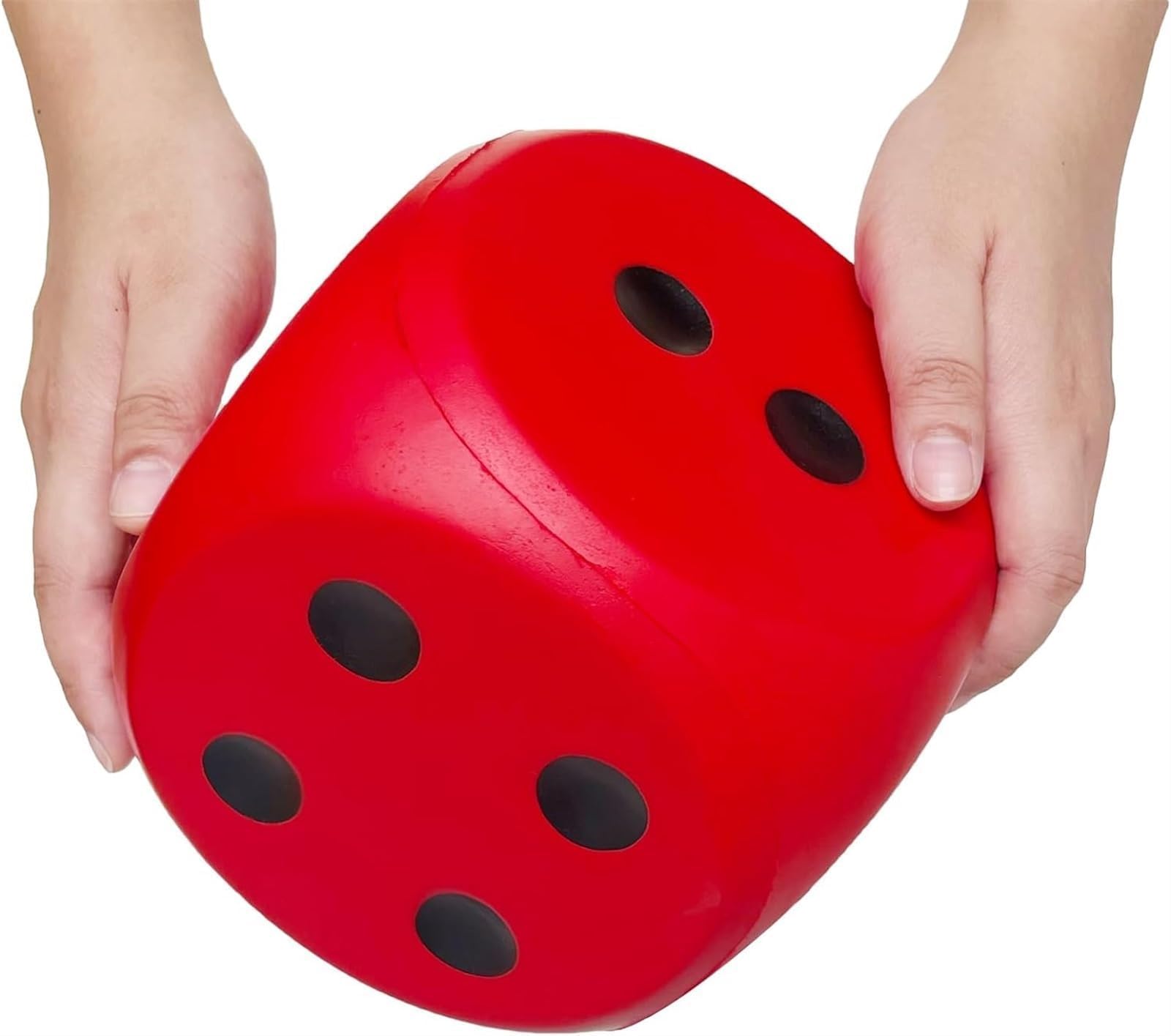 THE WHITE SHOP 5.9×5.9×5.9inch Giant Inches Kawaii Foam Dice: A Fun-Filled, Educational Toy for Game Nights and Learning Sessions (Size : RED)