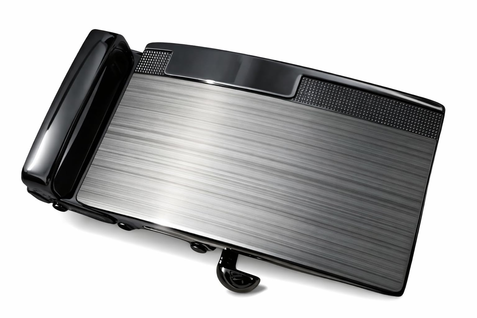 Men's Auto-Lock Reversible Belt Buckle Only, 35 mm width, Metal Classic Style Formal Casual Business Jeans Party Everyday wear Grey Silver