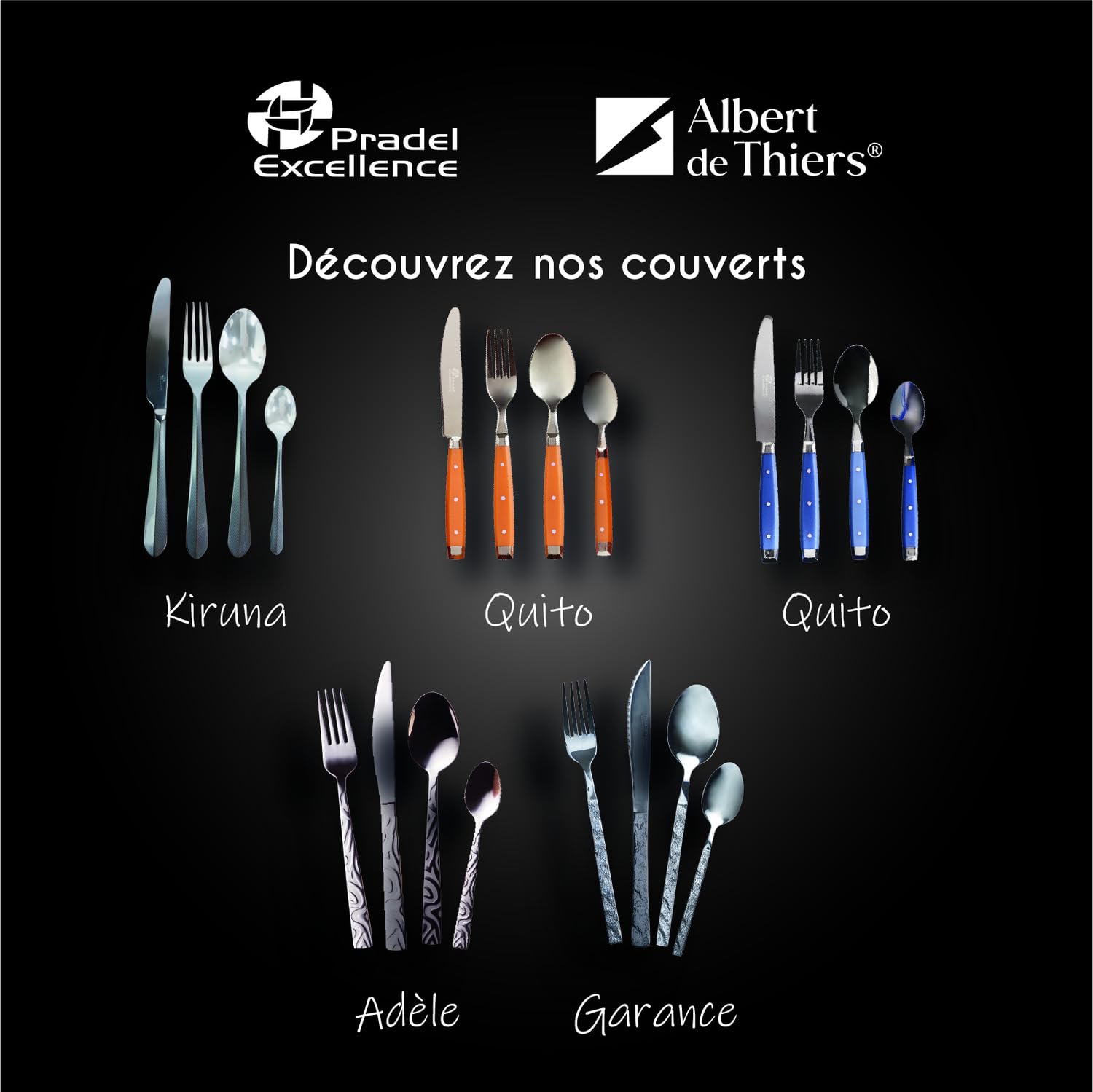4 Couverts International Silver – Acier Inoxydable – Service De Table Glamour – Occasion