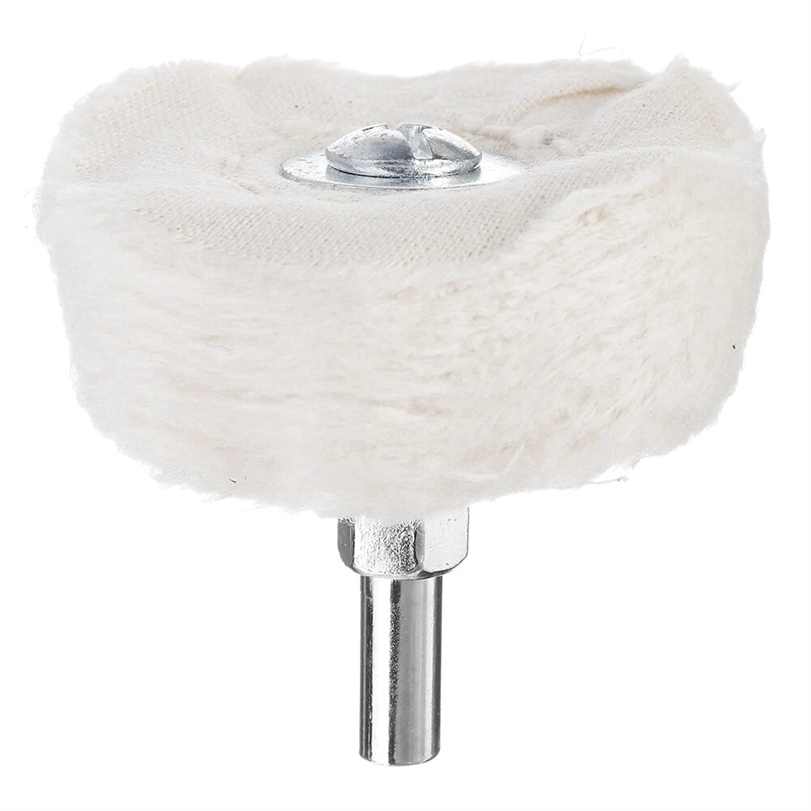 Set Di Ruote per Lucidatura, Spazzola per Trapano con Ruota per Lucidatura a Cupola in Cotone con Gambo da 5 Pezzi da 6 Mm