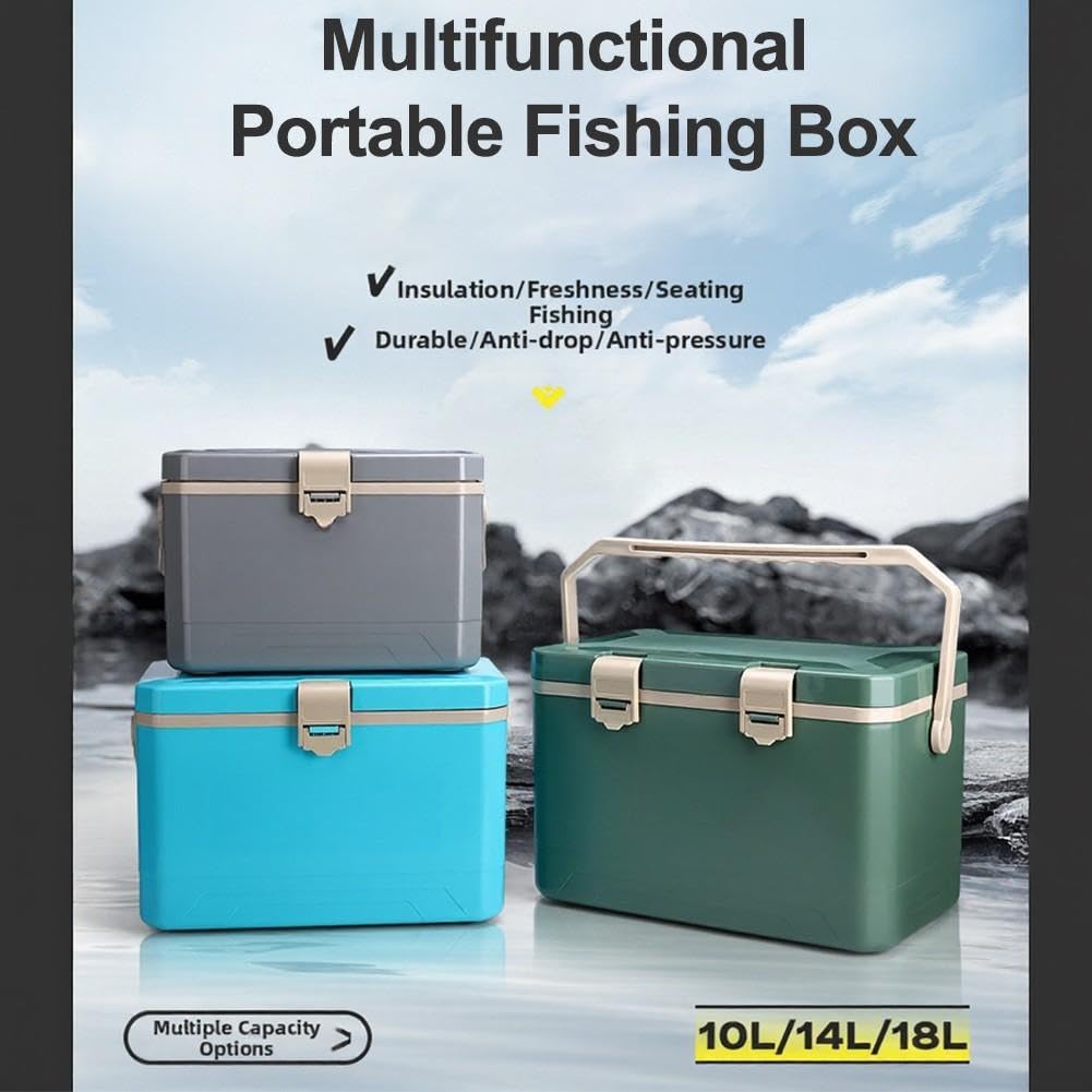 Caja térmica de pesca aislada de 10 L a prueba de fugas