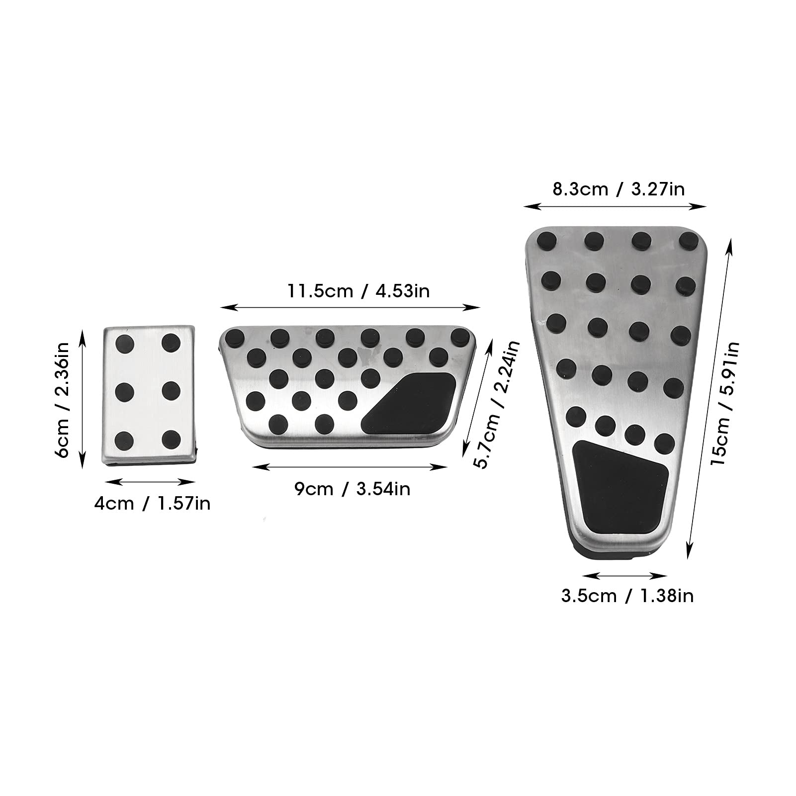 TKSE Pédale D'accélérateur Frein Repose-pieds Antidérapant Remplacement Pour Dodge Ram 1500 Classic 2500 3500 4500 5500 09-19
