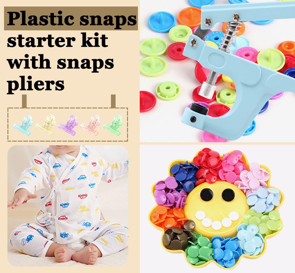 Bottoni A Pressione In Resina T5 - 24 Colori, Per Cucito, Pannolini Di Stoffa E Abbigliamento, Senza Necessit&agrave; Di Attrezzi