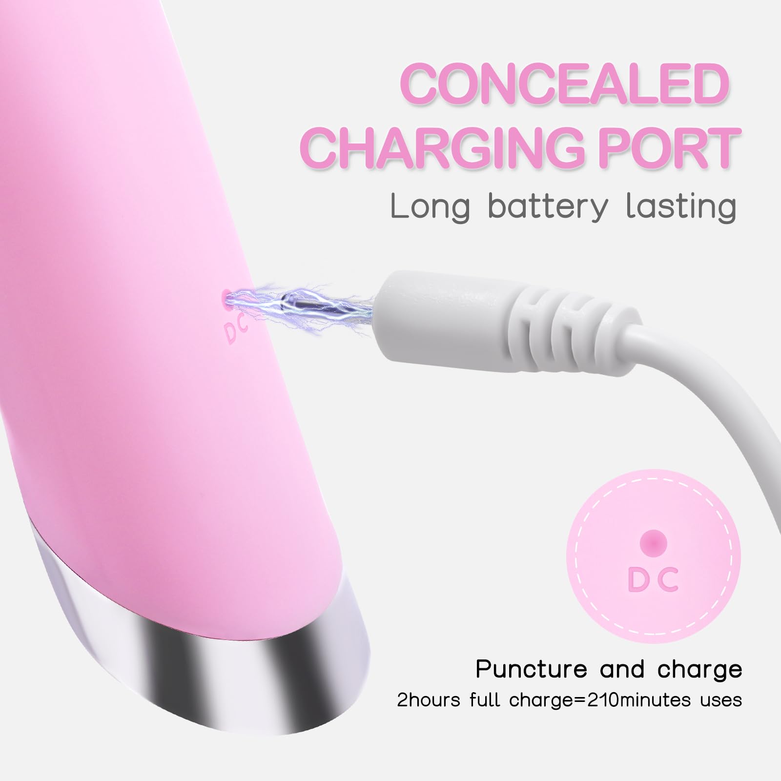 PRITECH Facial Cleansing Brush, Rechargeable Silicone Face Scrubber with Heat Massage End, Vibrating Exfoliator Scrubber for Deep Cleaning, Waterproof Face Brush for Women and Men (Pink)