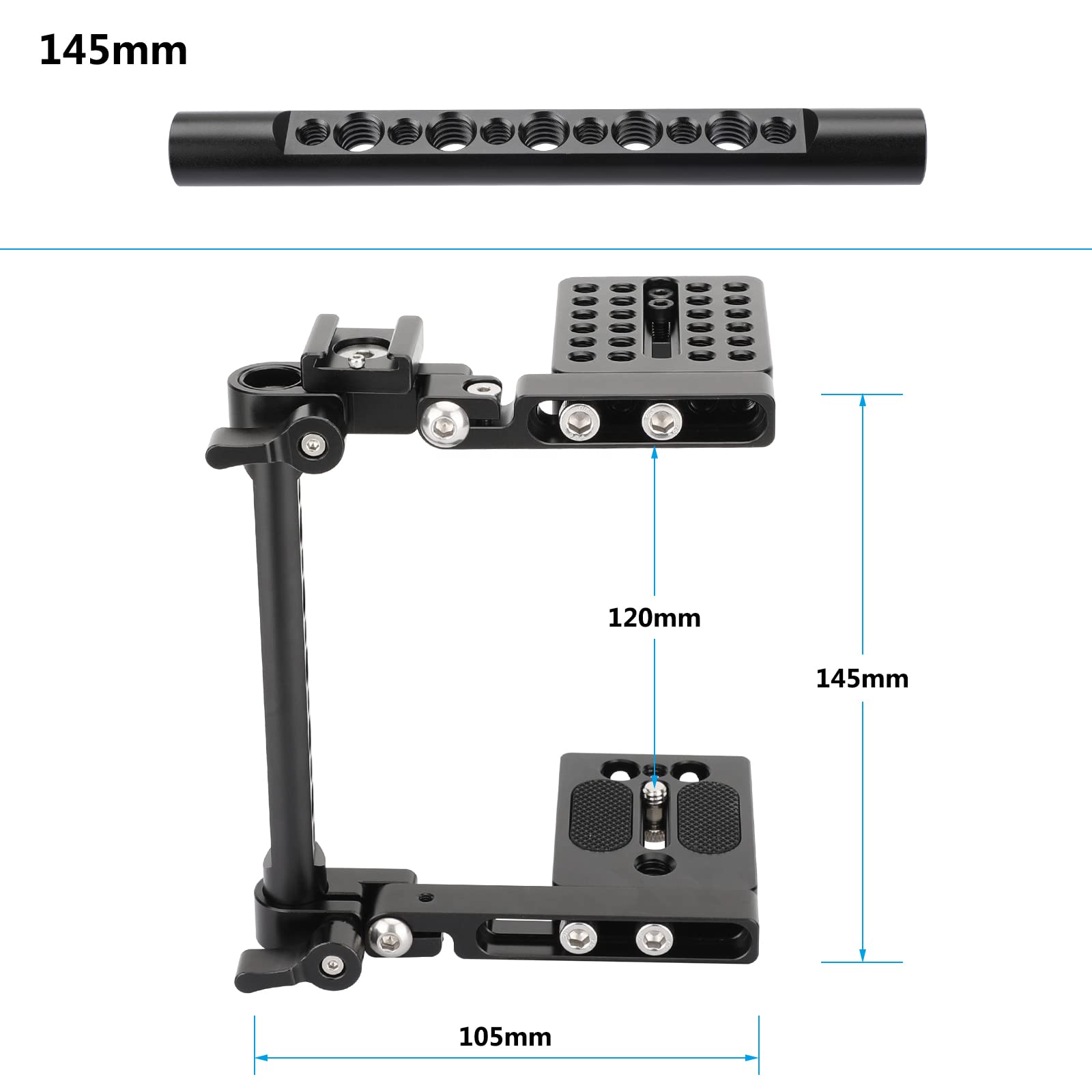 Amazon.co.jp: CAMVATE 折りたたみ式Cフレームカメラケージ