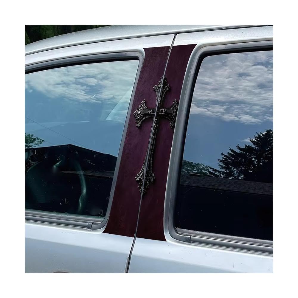 Car Center Pillar Window Film Cross Glossy Protective Polyethylene Film